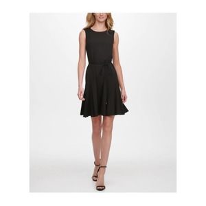Tommy Hilfiger Sleeveless A-Line Dress Black NWT